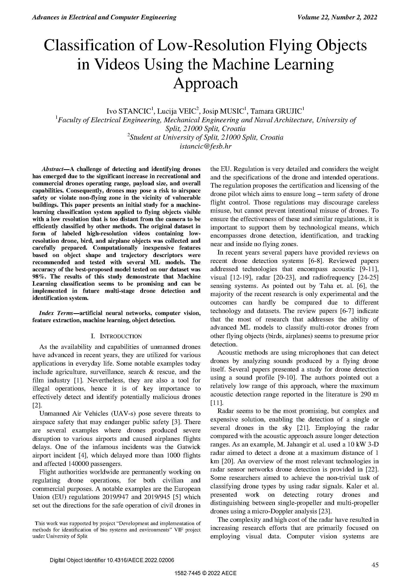 PDF Quickview for paper with DOI:10.4316/AECE.2022.02006